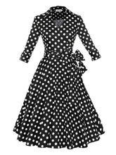 Front Big Bow Bowknot V Neck Women Noble Dress Summer Elegant Pleated Black Dress With Belt Swing Rockabilly Half Sleeve