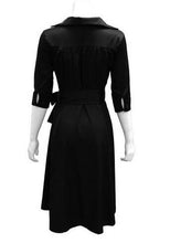 Front Big Bow Bowknot V Neck Women Noble Dress Summer Elegant Pleated Black Dress With Belt Swing Rockabilly Half Sleeve