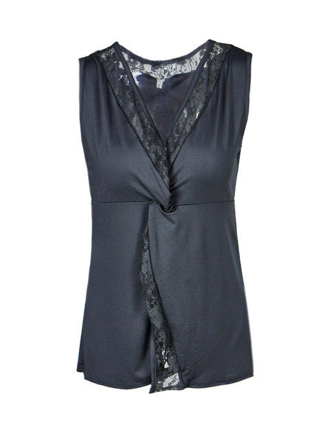 Front Ruched High Slit V Neck Sleeveless Mesh Casual Slim 2017 Tank Top Women Blouses Plus Size Blusas Femininas Women Clothes