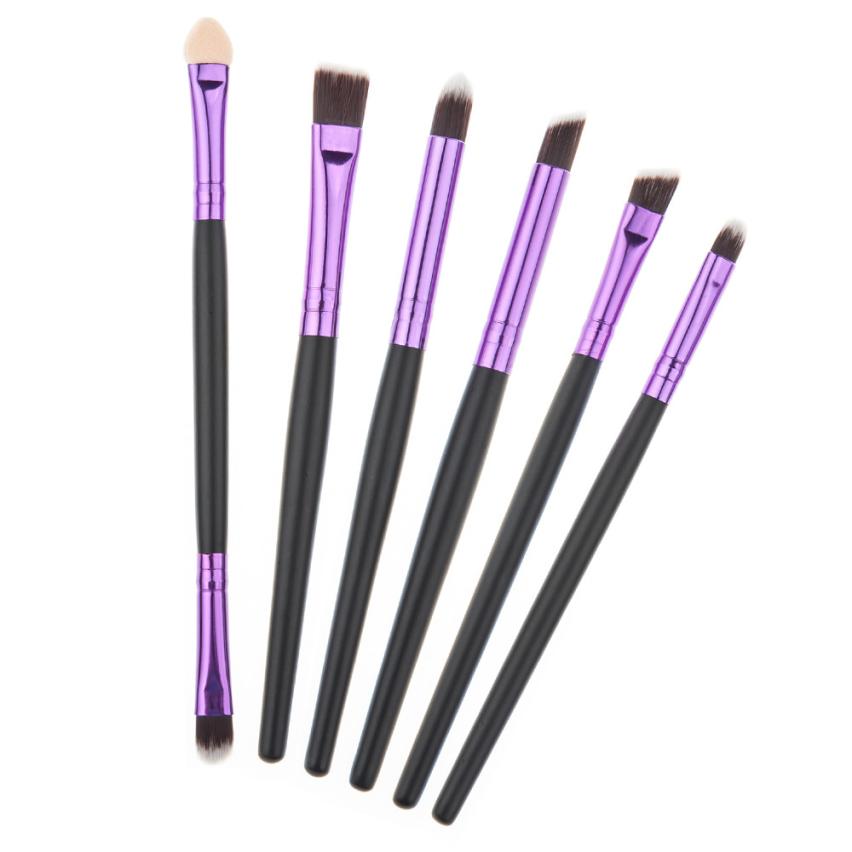 Fulfills all daily basic makeup requirements 6PCS Cosmetic Makeup Brush Lip Makeup Brush Eyeshadow Brush  Yo Anne
