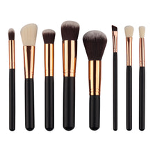GJH-08-FS-01 8Pcs Mini Cosmetic Eyebrow Eyeshadow Brush Makeup Brush Sets Kits Tools oval makeup brush set Anne
