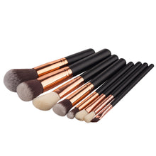 GJH-08-FS-01 8Pcs Mini Cosmetic Eyebrow Eyeshadow Brush Makeup Brush Sets Kits Tools oval makeup brush set Anne