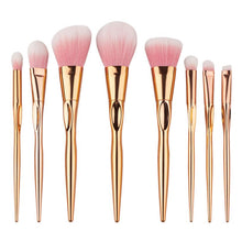 GJH-08-XX-01 17.*10*1.5 cm 8PCS Make Up Foundation Eyebrow Eyeliner Blush Cosmetic Concealer Brushes utensilios de maquillaje