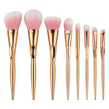 GJH-08-XX-01 17.*10*1.5 cm 8PCS Make Up Foundation Eyebrow Eyeliner Blush Cosmetic Concealer Brushes utensilios de maquillaje