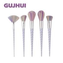 GUJHUI 100% brand new and high quality 5PCS Make Up Foundation Eyebrow Eyeliner Blush Cosmetic Concealer Brushes Anne