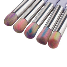 GUJHUI 10PCS Beauty Foundation Powder Eyebrow Eyeliner Blush Cosmetic Concealer Makeup brushes set Maquiagem Silver