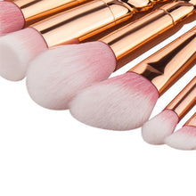 GUJHUI 12PCS Professional Makeup brushes Foundation Powder Eyebrow Eyeliner Blush Concealer Cosmetic brush Rose gold