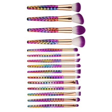 GUJHUI 15PCS Make Up Foundation Eyebrow Eyeliner Blush Cosmetic Concealer Brushes Used with Powder make up brushes 2017