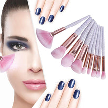 GUJHUI 17.5*10*2 cm 9PCS Make Up Foundation Eyebrow Eyeliner Blush Cosmetic Concealer Brushes highlighter brush Anne