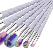 GUJHUI 18*10*2cm 7PCS Make Up Foundation Eyebrow Eyeliner Blush Cosmetic Concealer Brushes trousse maquillage Anne