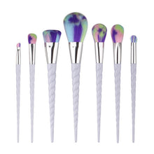 GUJHUI 18*10*2cm 7PCS Make Up Foundation Eyebrow Eyeliner Blush Cosmetic Concealer Brushes trousse maquillage Anne