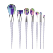 GUJHUI 18*10*2cm 7PCS Make Up Foundation Eyebrow Eyeliner Blush Cosmetic Concealer Brushes trousse maquillage Anne