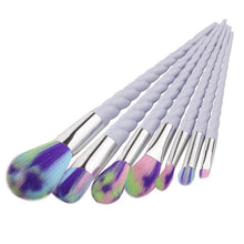 GUJHUI 18*10*2cm 7PCS Make Up Foundation Eyebrow Eyeliner Blush Cosmetic Concealer Brushes trousse maquillage Anne