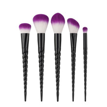 GUJHUI 18.5.*10*1.5 cm Nylon Hair 5PCS Make Up Foundation Eyebrow Eyeliner Blush Cosmetic Concealer Brushes Anne