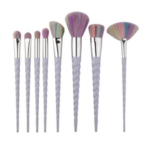 GUJHUI 20*12*2 cm 8PCS Make Up Foundation Eyebrow Eyeliner Blush Cosmetic Concealer Brushes Anne