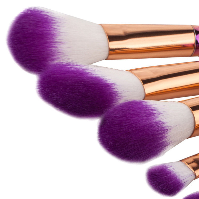 GUJHUI 2017 10PCS Makeup brushes Beauty Foundation Powder Eyebrow Eyeshadow Blush brush Cosmetics Concealer Maquiagem
