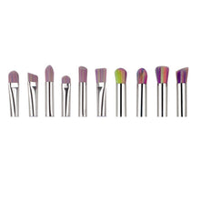 GUJHUI 2017 10PCS Makeup brushes professional Foundation Eyebrow Eyeliner Blush Cosmetics Concealer Make up brush Multicolor
