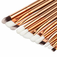 GUJHUI 2017 12PCS Face Makeup brushes Concealer Powder Foundation Eyebrow Eyeliner Blush Cosmetic brush Pinceaux maquillage Gold