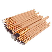 GUJHUI 2017 20PCS Makeup brushes Beauty Concealer Foundation Eyebrow Eyeliner Blush Cosmetic brush Pinceaux maquillage Gold