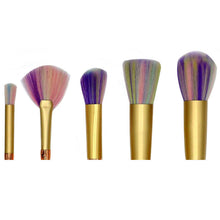 GUJHUI 2017 5PCS Concealer Powder Foundation Eyebrow Eyeshadow Blush Cosmetic Makeup brushes Professional Pincel maquiagem