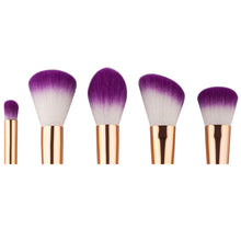 GUJHUI 2017 5PCS Foundation Eyebrow Eyeliner Blush Cosmetic Concealer Makeup brushes professional Maquiagem Multicolor
