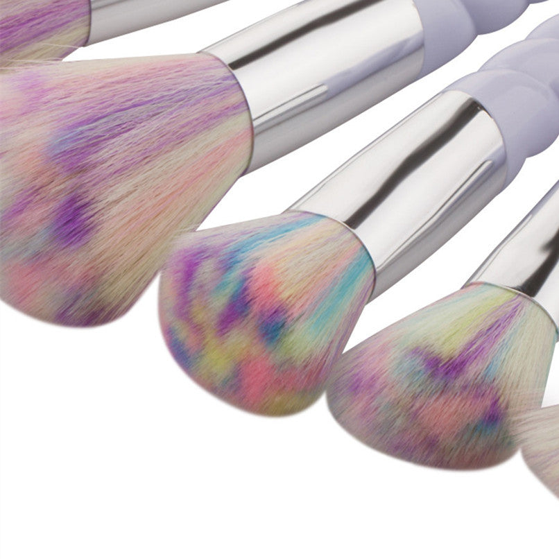 GUJHUI 2017 5PCS Foundation Eyebrow Eyeliner Blush Cosmetic Concealer Professional Makeup brushes set Pincel maquiagem Sliver