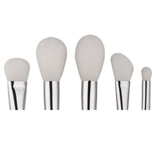 GUJHUI 2017 5PCS Makeup brushes professional Foundation Eyebrow Eyeliner Blush Concealer Cosmetic brush Pincel maquiagem Sliver