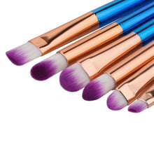 GUJHUI 2017 6PCS Makeup brushes Foundation Eyebrow Eyeliner Blush Cosmetic Concealer Lip brush Beauty Pincel maquiagem Purple