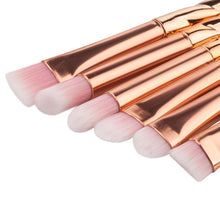 GUJHUI 2017 6PCS Professional Makeup brushes Foundation Eyebrow Eyeliner Blush brush Cosmetics Concealer Maquiagem Rose gold