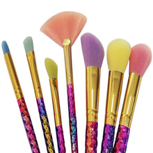 GUJHUI 2017 7PCS Makeup brushes Concealer Blush Liquid Powder Foundation brush Professional Beauty Cosmetics Pincel maquiagem