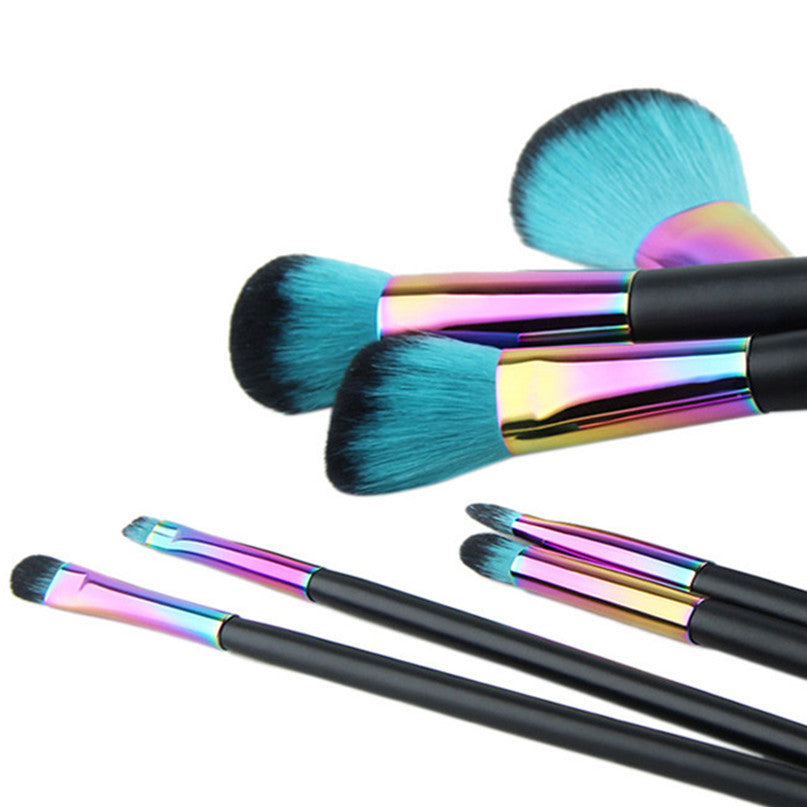 GUJHUI 2017 Hot sale women 7PCS Cosmetic Concealer Powder Foundation Eyeshadow Professional Makeup brushes Pinceis de maquiagem