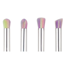 GUJHUI 4PCS Colorful Cosmetics Eyebrow Eyeshadow Mascara Eyeliner Professional Makeup brushes Beauty Pincel maquiagem White