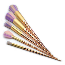 GUJHUI 5PCS Make Up Foundation Eyebrow Eyeliner Blush Cosmetic Concealer Brushes Used with Powder set brochas 2017 Anne