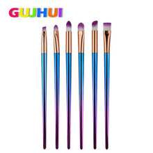 GUJHUI 6PCS Make Up Foundation Eyebrow Eyeliner Blush Cosmetic Concealer Brushes Plastic,Plating material makeup brush Anne