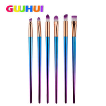 GUJHUI 6PCS Make Up Foundation Eyebrow Eyeliner Blush Cosmetic Concealer Brushes Plastic,Plating material makeup brush Anne