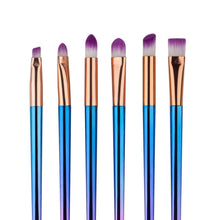 GUJHUI 6PCS Make Up Foundation Eyebrow Eyeliner Blush Cosmetic Concealer Brushes Plastic,Plating material makeup brush Anne
