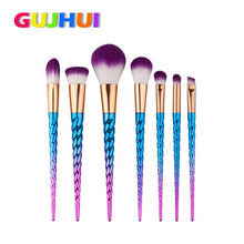 GUJHUI 7PCS Make Up Foundation Eyebrow Eyeliner Blush Cosmetic Concealer Brushes brochas maquillaje profesional Anne