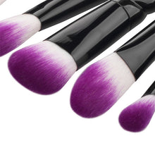 GUJHUI 7PCS Makeup brushes professional Foundation Eyebrow Eyeliner Blush Cosmetic brush Concealer Maquiagem Black