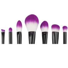 GUJHUI 7PCS Makeup brushes professional Foundation Eyebrow Eyeliner Blush Cosmetic brush Concealer Maquiagem Black