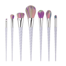 GUJHUI As the picture shown Color 7PCS Make Up Foundation Eyebrow Eyeliner Blush Cosmetic Concealer Brushes Anne