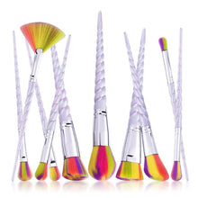 GUJHUI Easy to use and portable 10PCS Make Up Foundation Eyebrow Eyeliner Blush Cosmetic Concealer Brushes Anne