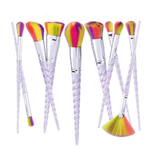 GUJHUI Easy to use and portable 10PCS Make Up Foundation Eyebrow Eyeliner Blush Cosmetic Concealer Brushes Anne