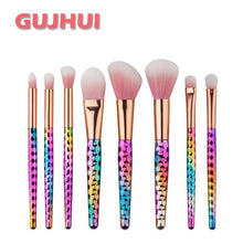 GUJHUI Easy to use and portable 8PCS Make Up Foundation Eyebrow Eyeliner Blush Cosmetic Concealer Brushes Anne