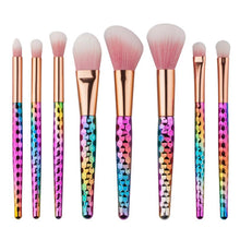 GUJHUI Easy to use and portable 8PCS Make Up Foundation Eyebrow Eyeliner Blush Cosmetic Concealer Brushes Anne