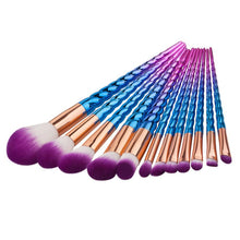 GUJHUI Multicolor 20*12*2 cm 12PCS Make Up Foundation Eyebrow Eyeliner Blush Cosmetic Concealer Brushes makeup set Anne