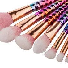GUJHUI Plating,Plastic Handle material 7PCS Make Up Foundation Eyebrow Eyeliner Blush Cosmetic Concealer Brushes Anne