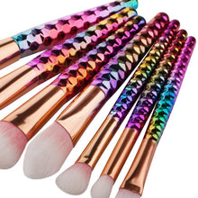 GUJHUI Plating,Plastic Handle material 7PCS Make Up Foundation Eyebrow Eyeliner Blush Cosmetic Concealer Brushes Anne