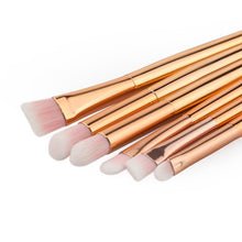 GUJHUI RoseGold Color 6 PCS Makeup Brushes Powder Concealer Blush Liquid Foundation Make Up Eyeshadow Brush Anne