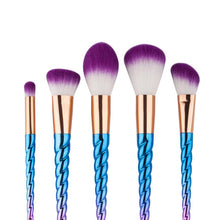 GUJHUI The brushes are soft and silky 5Pcs Colorful Cosmetic Eyebrow Eyeshadow Brush Makeup Brush Sets Kits Tools Anne