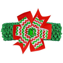 Girl Handbands Christmas Bow Snowmen Cute Headwear Hair Accessories Bandeau Enfant#B818